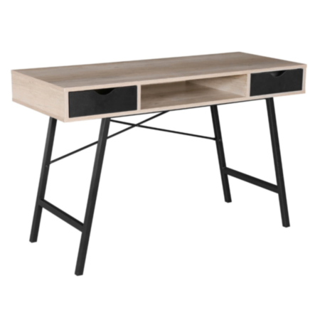 Coba Country Oak Home Office Desk with Drawers