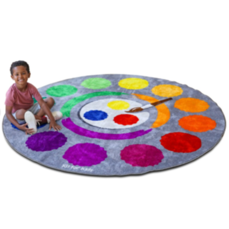 Rainbow Colour Wheel Classroom Carpet