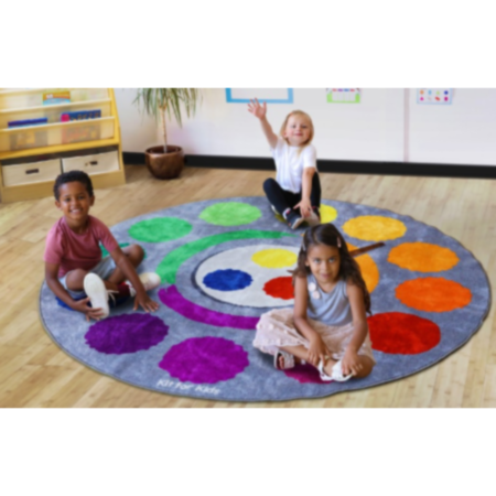 Rainbow Colour Wheel Classroom Carpet