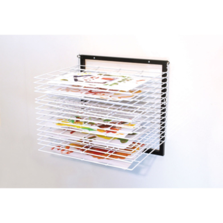 Classroom 15 Shelf Wall Mounted Art Drying Rack