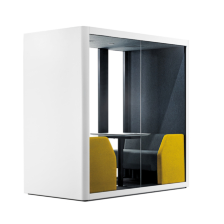 Connect Four Person Acoustic Working Privacy Booth