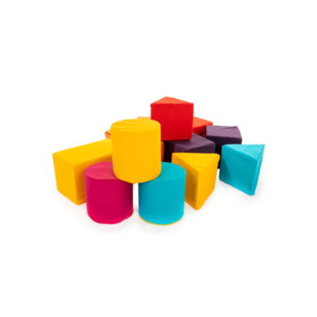 Early Years Soft Play Mini Construction Block Set (12 Pieces)