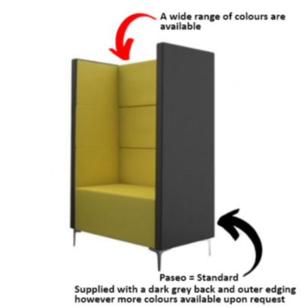 Converse Single Booth Seat with Back and Sides