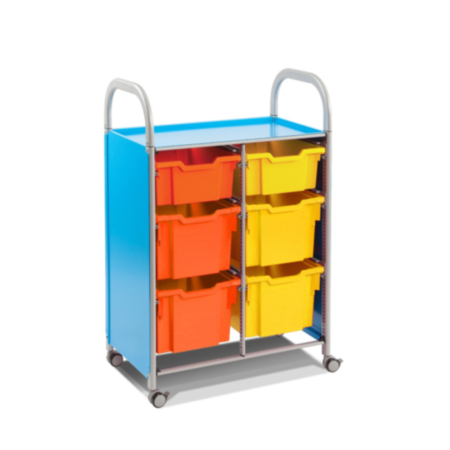 Gratnells Mobile Callero 2 Deep and 4 Extra Deep Tray Trolley