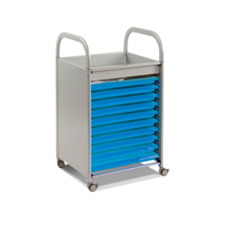 Callero Classroom Art Storage Trolley with 10 Trays