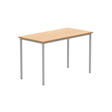 Office Rectangular Multi-Use Table | 1200X600 | Norwegian Beech/Silver