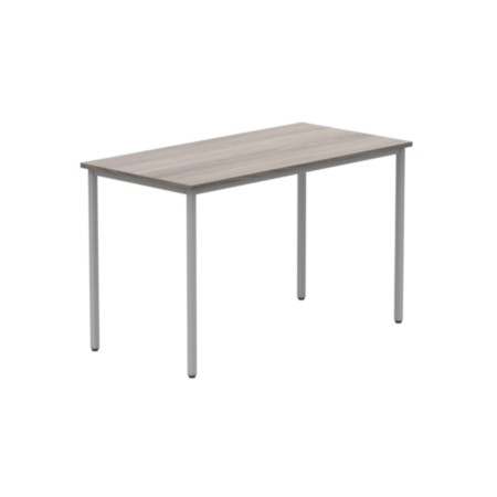 Office Rectangular Multi-Use Table | 1200X600 | Alaskan Grey Oak/Silver