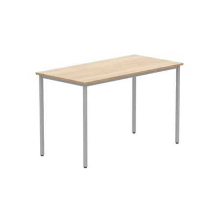Office Rectangular Multi-Use Table | 1200X600 | Canadian Oak/Silver
