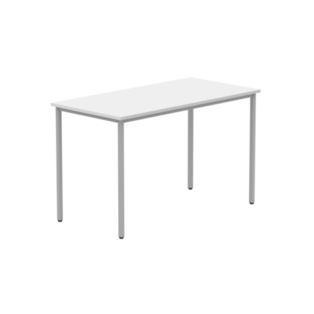 Office Rectangular Multi-Use Table | 1200X600 | Arctic White/Silver