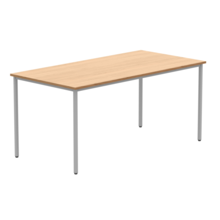 Office Rectangular Multi-Use Table | 1600X800 | Norwegian Beech/Silver