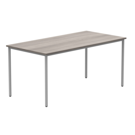 Office Rectangular Multi-Use Table | 1600X800 | Alaskan Grey Oak/Silver
