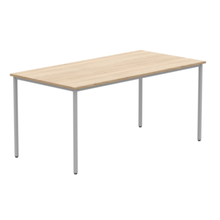 Office Rectangular Multi-Use Table | 1600X800 | Canadian Oak/Silver