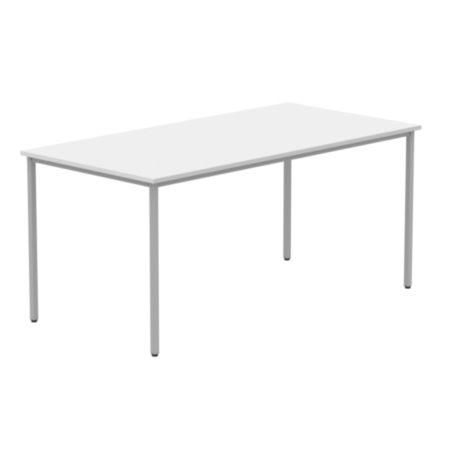 Office Rectangular Multi-Use Table | 1600X800 | Arctic White/Silver