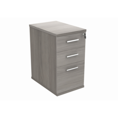 Desk High Office Storage Unit | 600 Deep | Alaskan Grey Oak
