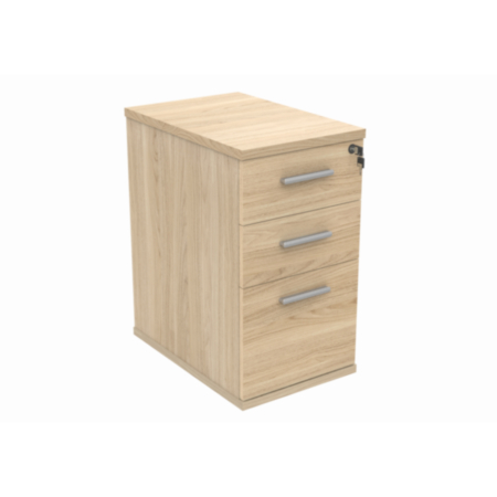 Desk High Office Storage Unit | 600 Deep | Canadian Oak