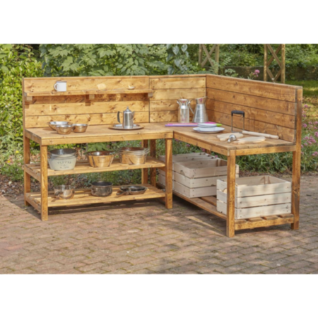 Early Years Forest School Compact Corner Workstation 