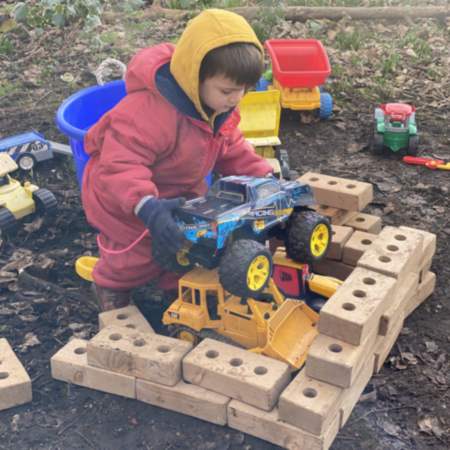 Early Years Lightweight Softwood Building Bricks - Pack of 60