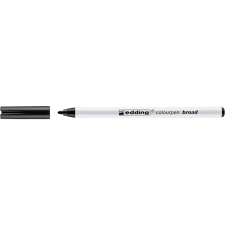 Edding Colour Pen Broad Black  Pack 12