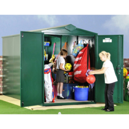 Asgard School Outdoor Secure Metal Storage Shed Pack 2
