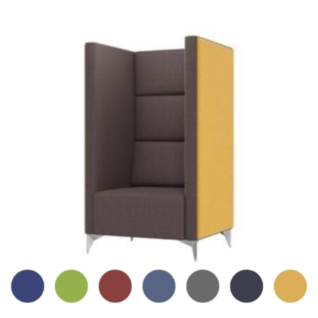 Meg 1 Seater High Back Sofa Meeting Booth