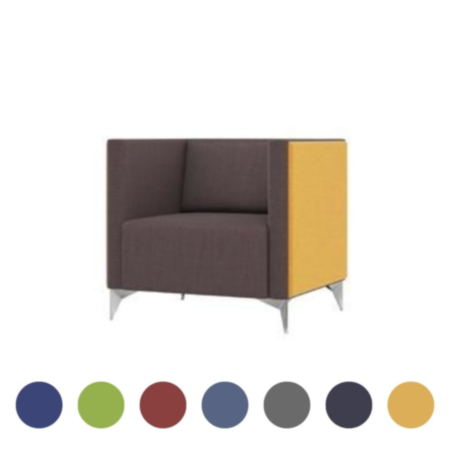 Meg 1 Seater Low Back Sofa Meeting Booth