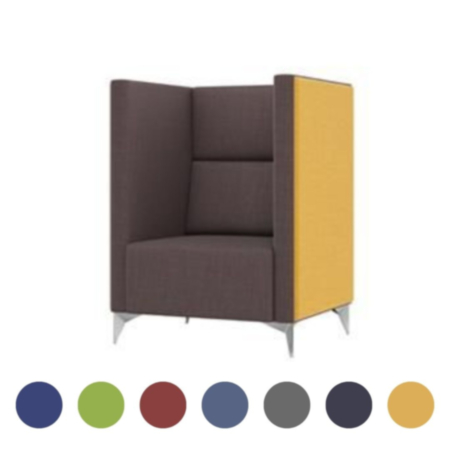 Meg 1 Seater Medium Back Sofa Meeting Booth