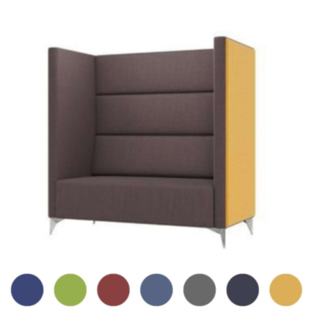 Meg 2 Seater High Back Sofa Meeting Booth