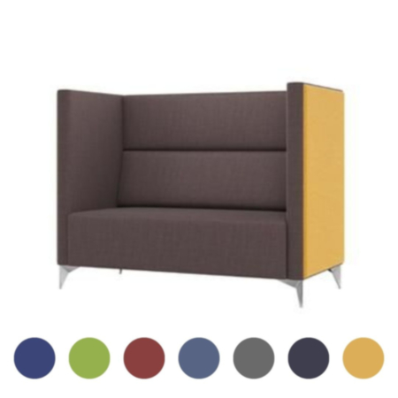 Meg 2 Seater Medium Back Sofa Meeting Booth