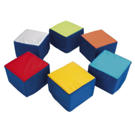 Children&#039;s Cube Soft Seating - Pack of 6