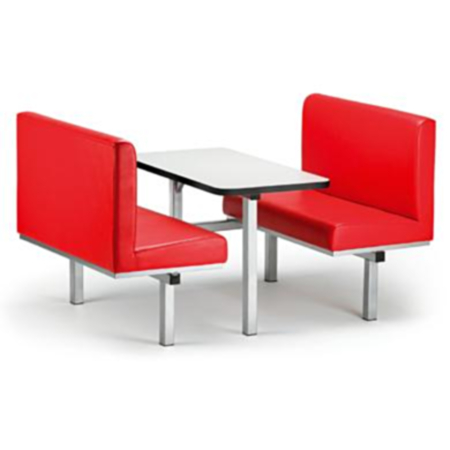 Woking 2 Seater Indoor Fast Food Seating Booth