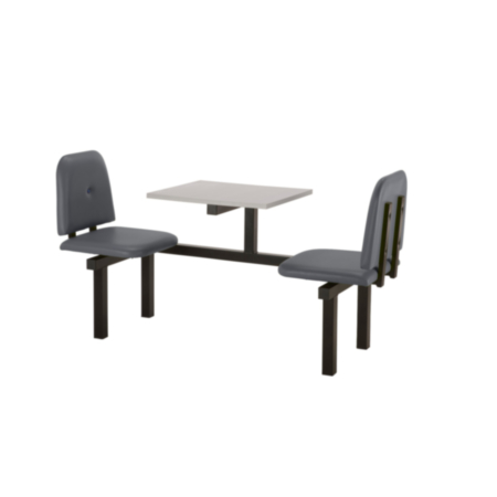 Felix 2 Seater Upholstered Bench Fast Food Seating Unit