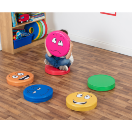 Classroom Single Sided Emotion Cushions Pack 1