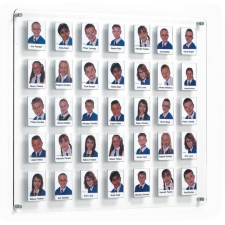 Crystal Wall Staff/Pupil Boards 35 Pockets
