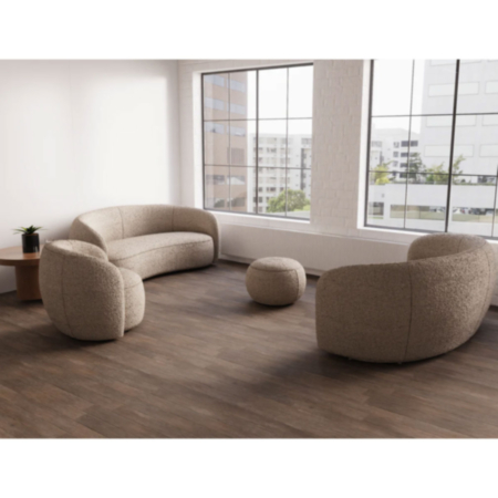 Duchess Curved Cream Boucle Sofa