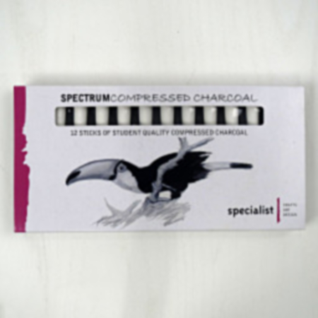 Spec Crafts Comp Charcoal  Pack 12 White
