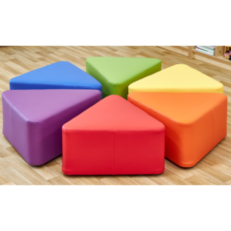 Early Years Large Wedge Foam Seats- Set of 6