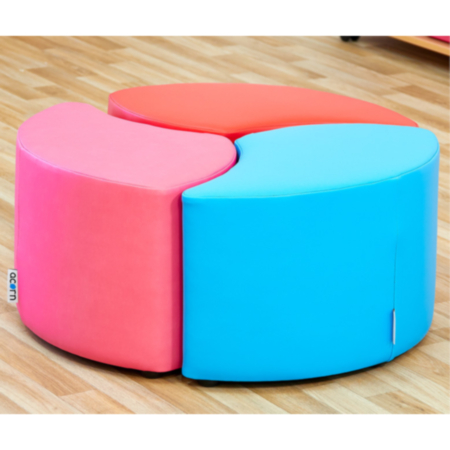 Acorn Primary Classroom Petal Segment- 3 Seats