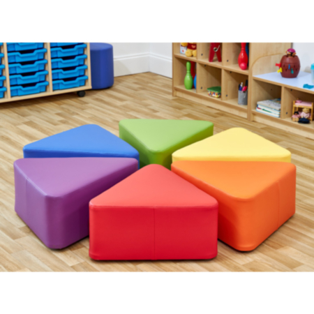 Acorn Primary Classroom Wedge Foam Seats- Set of 6