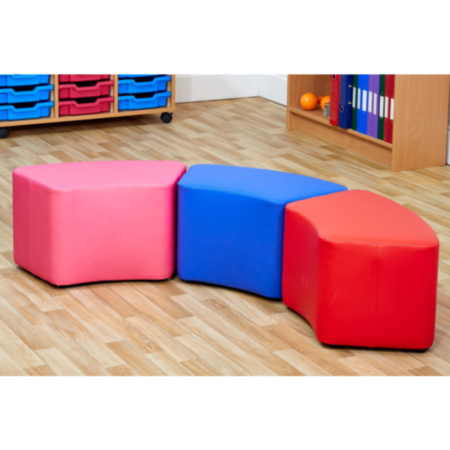 Acorn Primary Classroom Small Curve Foam Seats- Set of 3