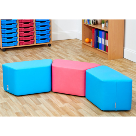 Acorn Primary Classroom Trapezoidal Foam Seats- Set of 3 