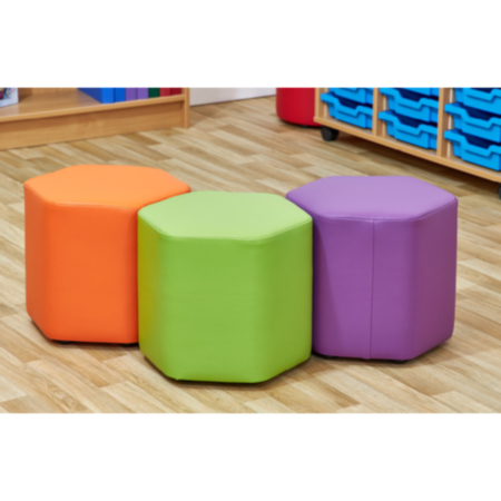 Acorn Primary Classroom Mini Hexagon Foam Seats- Set of 3