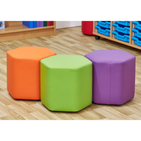 Early Years Mini Hexagon Foam Seats- Set of 4