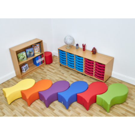 Acorn Primary Classroom Fish Foam Seats- Set of 6