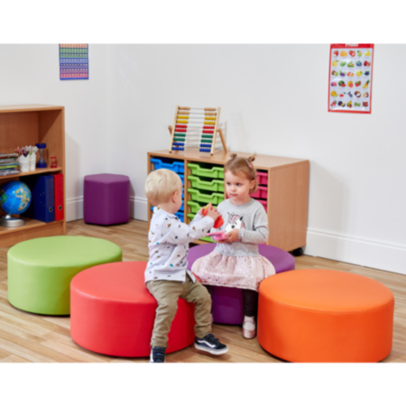 Early Years Large Classroom Dot Foam Seat- Set of 4