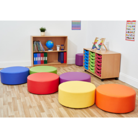 Early Years Classroom Large Dot Foam Seat- Set of 6