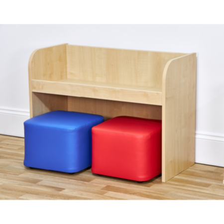 Early Years Activity Bench with Two Cube Seats