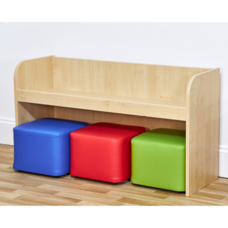 Early Years Wide Activity Bench with Three Cube Seats