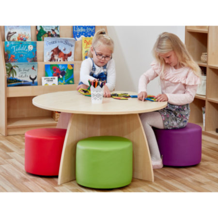 Early Years Activity Table with 4 Dot Seats