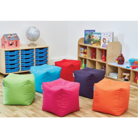 Acorn Bean Classroom Cube Seat- Set of 6