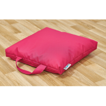 Deep Square Classroom Floor Bean Cushions with Carry Handle- Set of 8